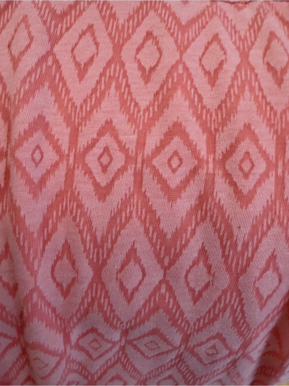 Dakini Pink Geometric Midi Dress Built-In Bra Removable Pads NWOT L Crisscross - Picture 14 of 15